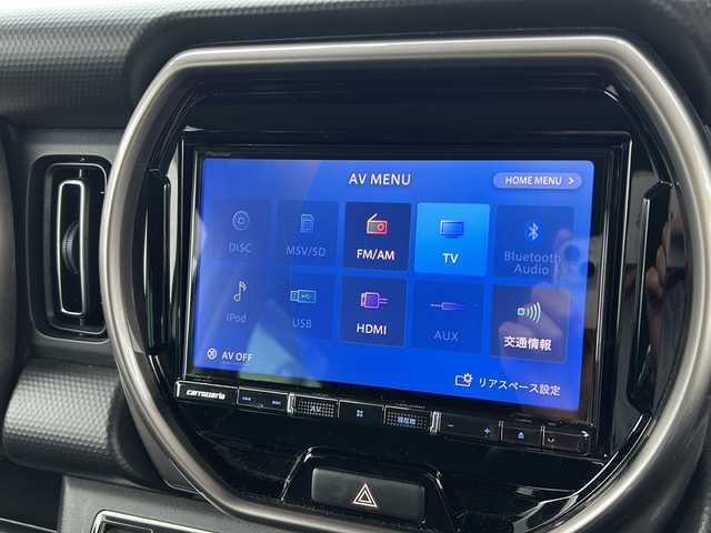 スズキ ハスラー Jスタイル Ⅱ ターボ 宮城県 2023(令5)年 3.6万km ピュアホワイトパール/ウッディブラウン2トーンルーフ スズキセーフティーサポート/・デュアルカメラブレーキサポート/・車線逸脱抑制/・ハイビームアシスト/・パーキングソナー/・アダプティブクルーズコントロール/社外8型ナビ（AVIC-RL812）/・BT.CD/DVD.HDMI/バックカメラ/フルセグTV/前席シートヒーター/パドルシフト/ビルトインETC/プッシュスタート/スマートキー/アイドリングストップ/LEDフォグライト/LEDヘッドライト/純正15inAW/純正フロアマット/純正ドアバイザー