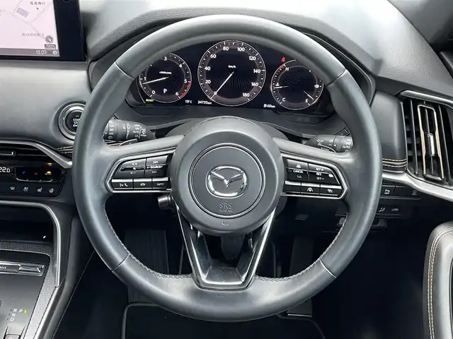 マツダ ＣＸ－６０ XD HV エクスクルーシブスポーツ 道央・札幌 2022(令4)年 3.5万km ジェットブラックマイカ ４WD/BOSEサウンドシステム/純正メーカーナビ/AM/FM/BT/フルセグ/衝突被害軽減ブレーキ/横滑り防止装置/レーダークルーズコントロール/ダウンヒルアシストコントロール/レーンキープアシスト/クリアランスソナー/ブラインドスポットモニター/全方位カメラ/ビルトインETC/アイドリングストップ/Mi-DRIVE/パワーバックドア/前席パワーシート/D席メモリーシート/全席シートヒーター/前席エアシート/レザーシート/革巻きステアリング/ステアリングリモコン/パドルシフト/ハンドルヒーター/AC100V/置くだけ充電/電動パーキング/オートブレーキホールド/プッシュスタート/スマートキー/LEDヘッドライト/オートライト/オートハイビーム/電動格納ミラー/ウィンカーミラー/純正フロアマット/ドアバイザー/スペアキー