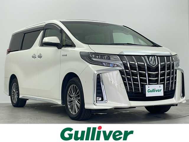 トヨタ アルファードハイブリット エグゼクティブ ラウンジ S 大阪府 2022(令4)年 2.8万km パール 純正メーカーナビ/・フルセグTV/・Bluetooth/・ラジオ/・HDMI/・USB接続/JBLプレミアムサウンド/純正後席フリップダウンモニター/パノラマミックビューモニター/サンルーフ/ブラインドスポットモニター/3眼LEDヘッドライト/パワーバックドア/トヨタセーフティセンス/プリクラッシュセーフティ/レーンディパーチャーアラート/レーダークルーズコントロール/前後クリアランスソナー/前後シートヒーター/前後シートベンチレーション/ステアリングヒーター/両側パワースライドドア/ビルトインETC2.0/ワイヤレス充電/100Vコンセント