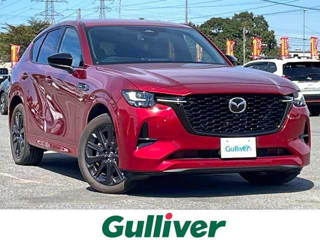 マツダ ＣＸ－６０ XD HV エクスクルーシブスポーツ 道央・札幌 2022(令4)年 1万km ソウルレッドクリスタルM ４WD/BOSEサウンドシステム/純正メーカーナビ/AM/FM/BT/フルセグ/衝突被害軽減ブレーキ/横滑り防止装置/レーダークルーズコントロール/ダウンヒルアシストコントロール/レーンキープアシスト/クリアランスソナー/ブラインドスポットモニター/全方位カメラ/アイドリングストップ/Mi-DRIVE/パワーバックドア/前席パワーシート/D席メモリーシート/全席シートヒーター/前席エアシート/レザーシート/革巻きステアリング/ステアリングリモコン/パドルシフト/ハンドルヒーター/AC100V/置くだけ充電/電動パーキング/オートブレーキホールド/プッシュスタート/スマートキー/LEDヘッドライト/オートライト/オートハイビーム/電動格納ミラー/ウィンカーミラー/純正フロアマット/ドアバイザー/スペアキー