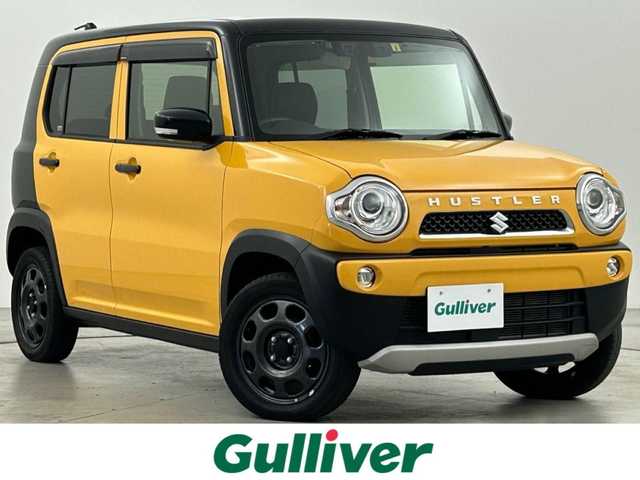 スズキ ハスラー タフワイルド 福岡県 2019(令1)年 1.7万km アクティブイエロー/ブラック 2トーン 社外ナビ（ＢＴ，フルセグＴＶ）　/バックカメラ　/ビルトインＥＴＣ　/衝突軽減ブレーキ　/レーンキープ　/横滑り防止装置　/アイドリングストップ　/シートヒーター　/ハーフレザーシート　/電動格納式ドアミラー　/ＬＥＤ
