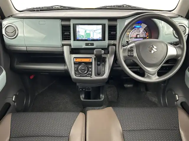 スズキ ハスラー タフワイルド 福岡県 2019(令1)年 1.7万km アクティブイエロー/ブラック 2トーン 社外ナビ（ＢＴ，フルセグＴＶ）　/バックカメラ　/ビルトインＥＴＣ　/衝突軽減ブレーキ　/レーンキープ　/横滑り防止装置　/アイドリングストップ　/シートヒーター　/ハーフレザーシート　/電動格納式ドアミラー　/ＬＥＤ