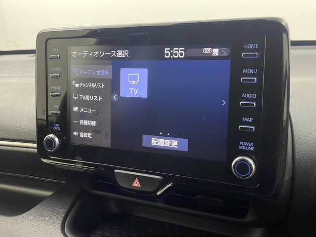 トヨタ ヤリス ハイブリッド X 栃木県 2020(令2)年 1.5万km ボルドーマイカメタリック 純正ディスプレイオーディオ/　　ナビ/Bluetooth/AM/FM/パノラミックビューモニター/ビルトインETC/トヨタセーフティセンス/・プリクラッシュセーフティ/・レーンディパーチャーアラート/・レーントレーシングアラート/・ロードサインアシスト/・レーダークルーズコントロール/・オートマチックハイビーム/・パーキングサポートブレーキ/ブラインドスポットモニター/リアクロストラフィックアラート/純正OPモデリスタ14インチAW/純正フロアマット/ドアバイザー/プッシュスタート/スマートキー