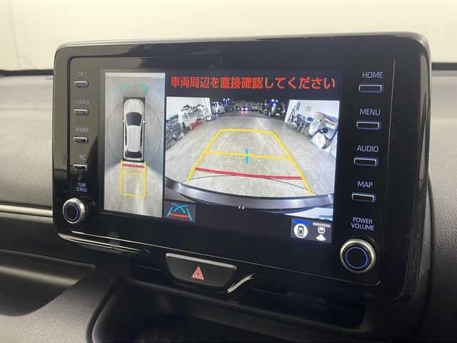 トヨタ ヤリス ハイブリッド X 栃木県 2020(令2)年 1.5万km ボルドーマイカメタリック 純正ディスプレイオーディオ/　　ナビ/Bluetooth/AM/FM/パノラミックビューモニター/ビルトインETC/トヨタセーフティセンス/・プリクラッシュセーフティ/・レーンディパーチャーアラート/・レーントレーシングアラート/・ロードサインアシスト/・レーダークルーズコントロール/・オートマチックハイビーム/・パーキングサポートブレーキ/ブラインドスポットモニター/リアクロストラフィックアラート/純正OPモデリスタ14インチAW/純正フロアマット/ドアバイザー/プッシュスタート/スマートキー