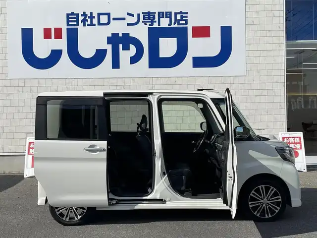 ダイハツ タント カスタム RS トップED SA Ⅲ 佐賀県 2018(平30)年 9.2万km パールホワイトⅢ こちらは現金またはオートローンご利用時の価格です/自社ローンご希望の方は別途その旨お申付け下さい/禁煙車/全方位カメラ/純正ナビ/ナビ連動ドライブレコーダー/両側電動スライドドア/レーダーブレーキサポート/LEDヘッドライト/フォグランプ/オートハイビーム/シートヒーター/ウインカードアミラー/コーナーセンサー/サイドエアバッグ/スマートキー