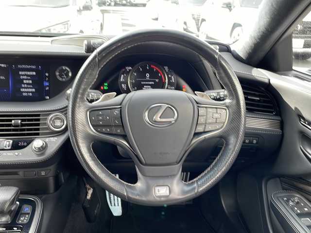 レクサス ＬＳ 500 Fスポーツ 京都府 2018(平30)年 5.2万km ブラック サンルーフ　純正メーカーナビ　パノラミックビューモニター　マークレビンソン　黒革シート　シートベンチレーター　レーダークルーズ　ブラインドスポットモニター　デジタルインナーミラー　ビルトインＥＴＣ　4本出しマフラー