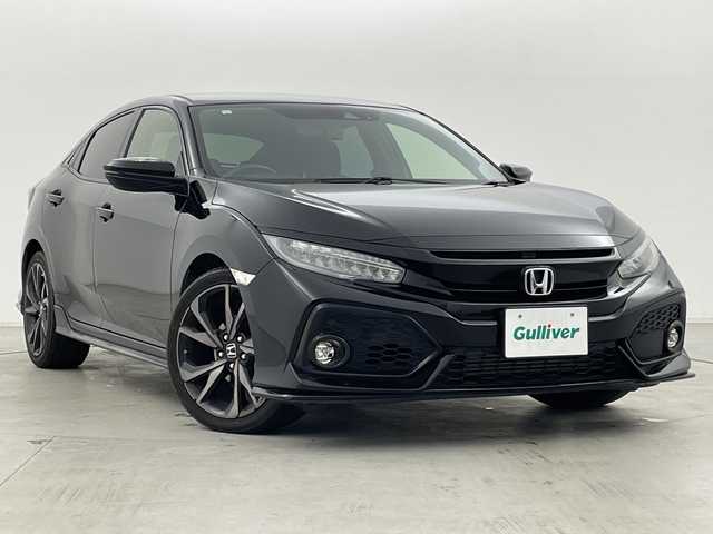 ホンダ シビック ハッチバック ホンダセンシング 群馬県 2019(令1)年 7.3万km クリスタルブラックパール 純正エアロ　純正ナビ　バックカメラ　ビルトインＥＴＣ　衝突被害軽減ブレーキ　レーンアシスト　アダプティブクルーズコントロール　ＬＥＤヘッドライト　オートマチックハイビーム　シートヒーター　禁煙車