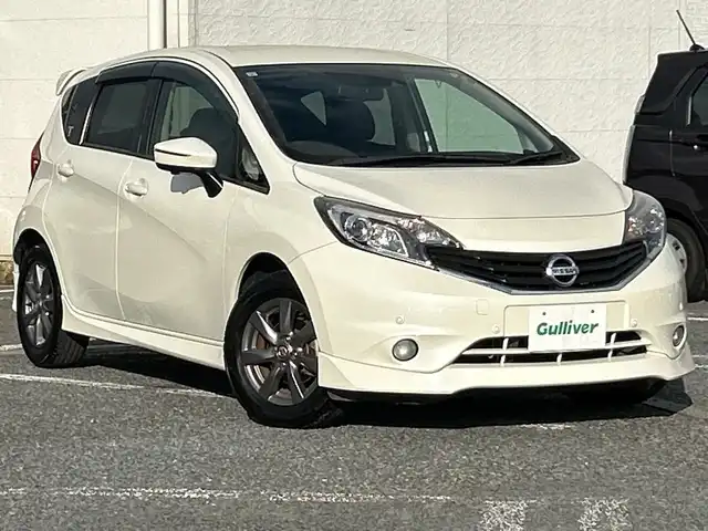 日産 ノート X エアロS V +セーフ 千葉県 2015(平27)年 6.5万km ブリリアントホワイトパール ナビP314D-W 全方位カメラ ドラレコ エマブレ ETC LDW スマートキー ステアリングスイッチ エアロ パーキングセンサー 純正15インチAW アイドリングストップ LEDライト