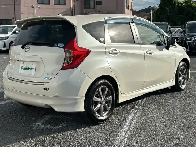 日産 ノート X エアロS V +セーフ 千葉県 2015(平27)年 6.5万km ブリリアントホワイトパール ナビP314D-W 全方位カメラ ドラレコ エマブレ ETC LDW スマートキー ステアリングスイッチ エアロ パーキングセンサー 純正15インチAW アイドリングストップ LEDライト