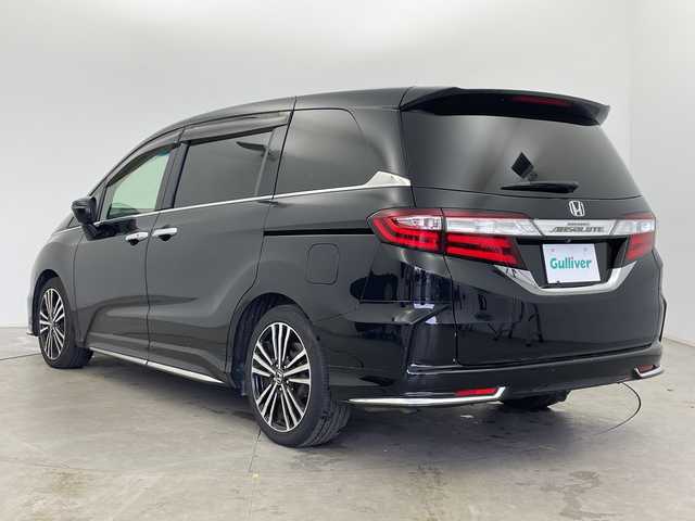 ホンダ オデッセイ アブソルート 20thアニバーサリー 富山県 2014(平26)年 9万km クリスタルブラックパール 純正ナビ【3HU5】/(AM/FM/CD/DVD/USB/BT/HDMI)/フルセグTV/バックカメラ/純正フリップダウンモニター/両側パワースライドドア/クルーズコントロール/衝突被害軽減ブレーキ/LEDヘッドライト/オートライト/ハーフレザーシート/運転席パワーシート/スマートキー×２/プッシュスタート/パドルシフト/ビルトインETC/純正18インチAW/純正フロアマット/取扱説明書