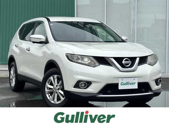 日産 エクストレイル 20X エマージェンシーブレーキ 福岡県 2016(平28)年 5.7万km ブリリアントホワイトパール エマージェンシーブレーキ/横滑り防止機能/レーンキープアシスト/ダウンヒルアシストコントロール/センターデフロック/4WD/レザーシート/シートヒーター/純正フロアマット/純正ナビ(BT、フルセグ、AUX、全方位車外カメラ)/純正AW/ビルトインETC/クルーズコントロール/パーキングアシスト/Dualエアコン/ドライブモード切替/デフロスター