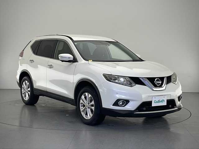 日産 エクストレイル 20X エマージェンシーブレーキ 長野県 2016(平28)年 5.7万km ブリリアントホワイトパール 純正ナビ/Bluetooth/フルセグテレビ/AUX/アラウンドビューカメラ/エマージェンシーブレーキ/横滑り防止機能/レーンキープアシスト/ダウンヒルアシストコントロール/センターデフロック/4WD/レザーシート/シートヒーター/純正フロアマット/純正17インチAW/ビルトインETC/クルーズコントロール/パーキングアシスト/Dualエアコン/ドライブモード切替/革巻きステアリング