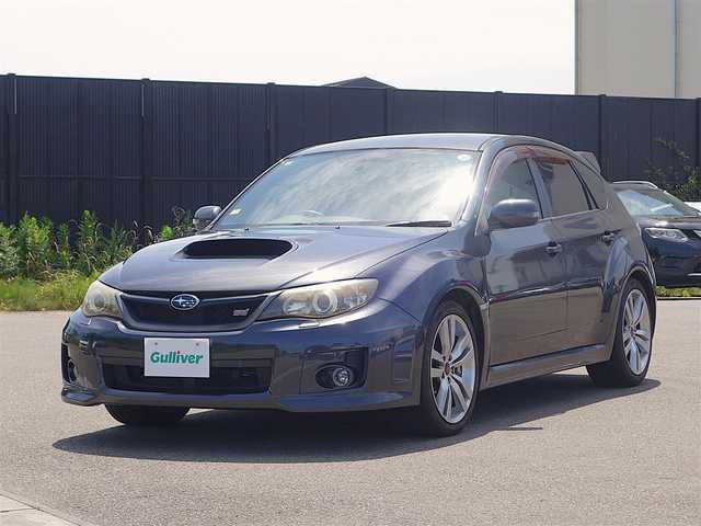 スバル インプレッサ ＷＲＸ STi 山形県 2014(平26)年 13.8万km ダークグレーメタリック ４WD/純正カーオーディオ/　　【CD AUX RADIO】/HIDヘッドライト/ハーフレザーシート/パワーシート/STI18インチアルミホイール/ターボ/電動格納ウィンカーミラー/フォグランプ/AAC/純正フロアマット/ドアバイザー/スマートキー/ETC
