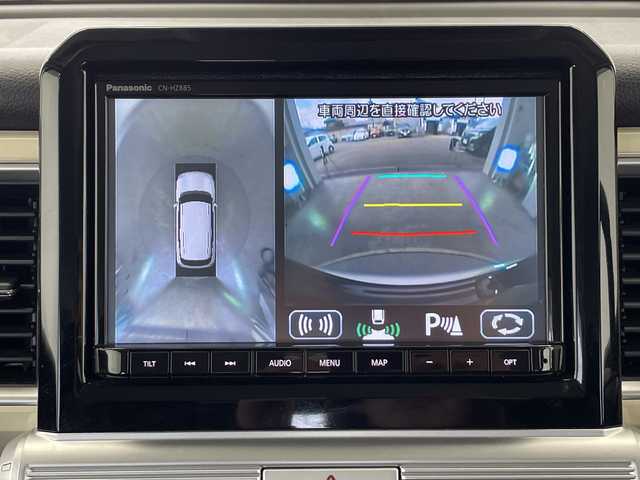 スズキ クロスビー HYBRID MV 栃木県 2023(令5)年 1.8万km 黒 メモリーナビ/（ＣＤ/ＤＶＤ/Bluetooth/USB/TV）/全方位カメラ/リアコーナーセンサー/ETC/前後ドライブレコーダー/オートライト/LEDヘッドライト/横滑り防止装置/フォグランプ/スマートキー/プッシュスタート/アイドリングストップ/革巻きステアリング/電動格納ミラー/純正アルミホイール/純正フロアマット/ドアバイザー