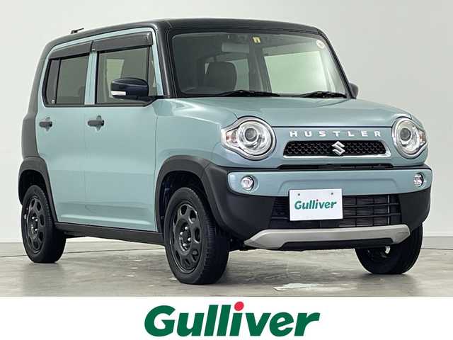 スズキ ハスラー タフワイルド 岐阜県 2018(平30)年 2.3万km オフブルーメタリック/ブラック 2トーン SDナビ/　(AM/FM/CD/Bluetooth)/デュアルカメラブレーキサポート/レーンキープアシスト/前席シートヒーター/HIDヘッドライト/オートライト/ハーフレザーシート/純正フロアマット/電格ミラー