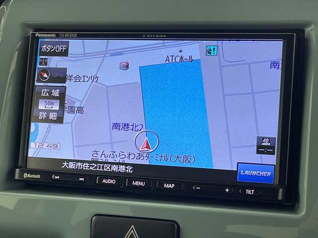 スズキ ハスラー タフワイルド 岐阜県 2018(平30)年 2.3万km オフブルーメタリック/ブラック 2トーン SDナビ/　(AM/FM/CD/Bluetooth)/デュアルカメラブレーキサポート/レーンキープアシスト/前席シートヒーター/HIDヘッドライト/オートライト/ハーフレザーシート/純正フロアマット/電格ミラー