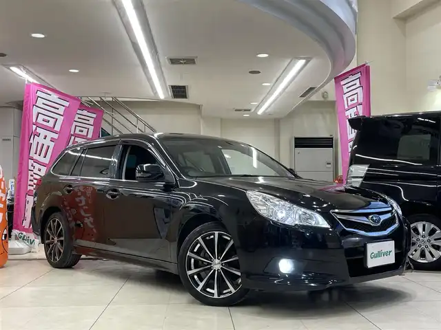 スバル レガシィ ツーリングワゴン 2．5i Lパッケージ 東京都 2010(平22)年 10.1万km クリスタルブラックシリカ 〇社外HDDナビ/　CD/DVD/MSV/BT/フルセグ/〇バックカメラ/〇ETC/〇純正HID/〇純正フォグランプ/〇純正バックフォグ/〇革巻きステアリング/〇パドルシフト/〇社外18インチアルミホイール/〇フロアマット/〇ドアバイザー/〇保証書/〇取扱説明書