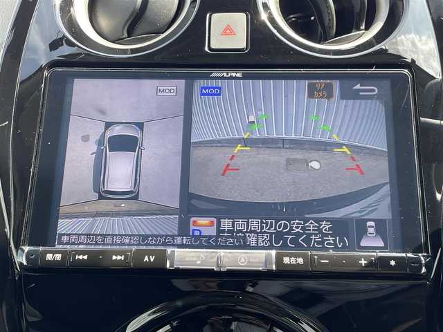 日産 ノート e－パワー X 福岡県 2019(平31)年 5.8万km スーパーブラック アルパイン９インチナビ（X9Z）/アラウンドビューモニター /インテリジェントルームミラー /CD/DVD /フルセグTV  /Bluetooth /エマージェンシーブレーキ /ETC /純アルミ15インチ