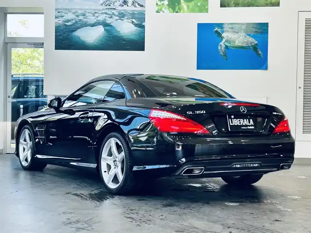 メルセデス・ベンツ ＳＬ３５０ 大阪府 2014(平26)年 3.2万km オブシディアンブラック レーダーセーフティP/マジックスカイルーフ/赤革/メモリ付きパワーシート/シートヒーター/ACC/純正ナビ/TV/バックカメラ/純正19インチAW/電動リアゲート/ブラインドスポット/クリアラスソナー