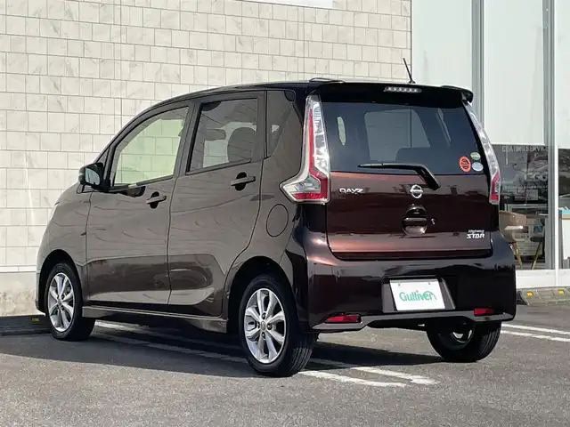 日産 デイズ ハイウェイスターX 宮崎県 2018(平30)年 7.1万km モカブラウンP 社外ナビゲーション/　AM FM CD DVD BT TV/アラウンドビューカメラ/衝突軽減ブレーキ/オートマチックハイビーム/アイドリングストップ/プッシュスタート/スマートキー