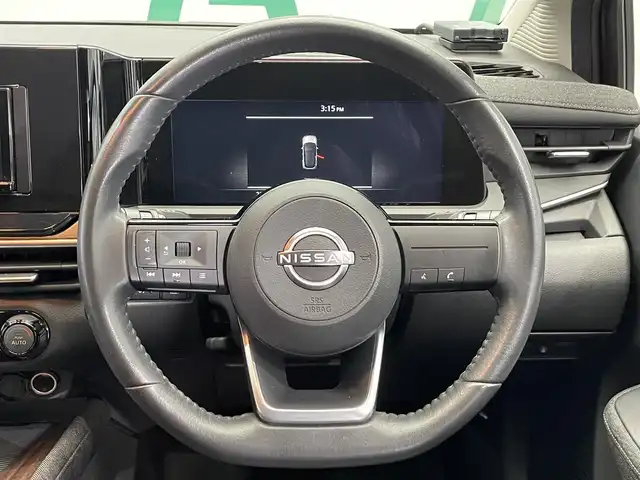 日産 オーラ G 鹿児島県 2023(令5)年 2.3万km 黒 禁煙車/ナビ(AVN-LBS01)/　・Bluetooth/　・AUX/デジタルインナーミラー/アラウンドビューカメラ/インテリジェントエマージェンシーブレーキ/踏み間違い衝突防止アシスト/標識検知機能/車線逸脱警報/ふらつき警報/BSW/LEDヘッドライト/アダプティブLEDヘッドライトシステム/電動パーキングブレーキ/オートブレーキホールド/ETC/ドライブレコーダー/ハーフレザーシート/ステアリングリモコン/電動格納ミラー