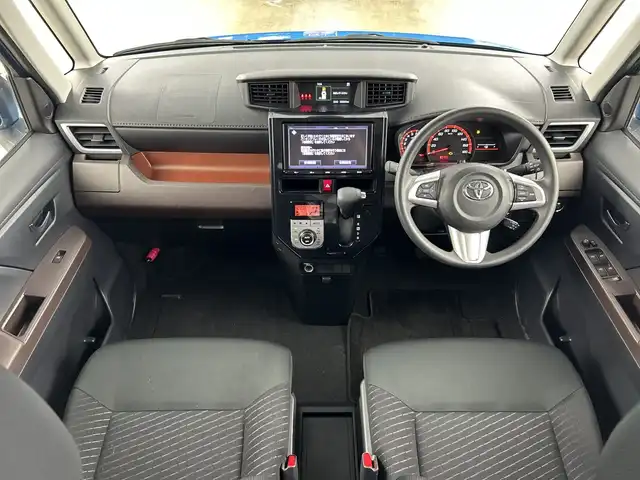 トヨタ ルーミー G－T 愛知県 2018(平30)年 2.9万km ファインブルーマイカメタリック 禁煙車/純正９インチナビ/（Bluetooth/フルセグTV/CD/DVD/AM/FM)/バックカメラ/スマートアシストII/・衝突軽減ブレーキ/・レーンキープアシスト/・誤発進抑制機能/両側パワースライドドア/クルーズコントロール/ビルトインETC/電動格納ウィンカーミラー/リアサンシェード/アイドリングストップ/ドアバイザー/スマートキー/プッシュスタート/スペアキー