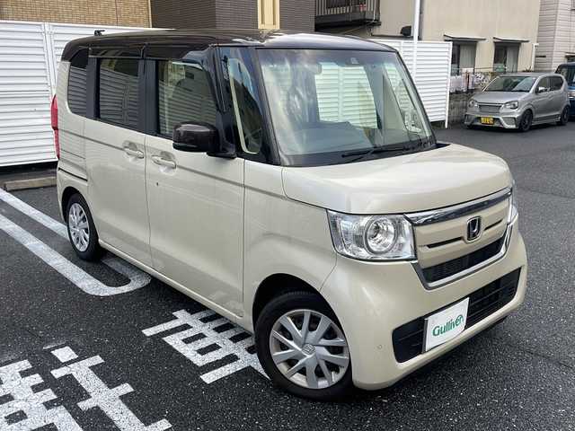 ホンダ Ｎ ＢＯＸ G L ターボ ホンダセンシング 広島県 2019(平31)年 1.9万km プレミアムアイボリーパールⅡ /登録時走行距離/　　　　　　　19075キロ/ワンオーナー/ターボ/純正ナビ/バックカメラ/地デジ/両側パワースライドドア/クルーズコントロール/スペアキー×１/ビルトインETC/新車時整備手帳/　　【保証書】/取扱説明書/