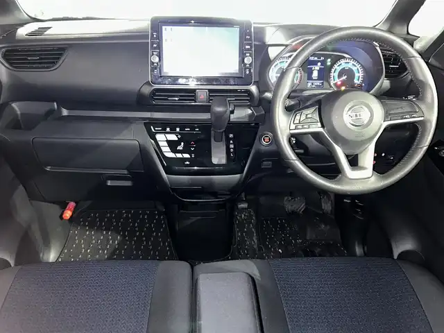 日産 ルークス ハイウェイスター Gターボ 島根県 2022(令4)年 1.4万km ブラック 登録時走行距離13478km/保証書/取扱説明書/純正９インチナビ/フルセグTV/Bluetooth/アイドリングストップ　/全方位カメラ/車線逸脱警報/衝突被害軽減ブレーキ/両側パワースライド/ドライブレコーダー/ターボ/前後コーナーセンサー/ＬＥＤヘッド/ＬＥＤフォグ/ウィンカーミラー/プッシュスタート/スマートキー/１５インチ純正アルミ