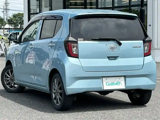 ダイハツ ミラ イース G SAⅢ 道央・札幌 2021(令3)年 5.5万km スカイブルーメタリック ４WD/社外オーディオ/AM/FM/CD/オートライト/オートマチックハイビーム/衝突被害軽減システム/ドアバイザー/電格ミラー/シートヒーター/AAC/ヘッドライトレベライザー/純正エンジンスターター/夏社外AW１４インチ積込