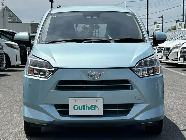 ダイハツ ミラ イース G SAⅢ 道央・札幌 2021(令3)年 5.5万km スカイブルーメタリック ４WD/社外オーディオ/AM/FM/CD/オートライト/オートマチックハイビーム/衝突被害軽減システム/ドアバイザー/電格ミラー/シートヒーター/AAC/ヘッドライトレベライザー/純正エンジンスターター/夏社外AW１４インチ積込
