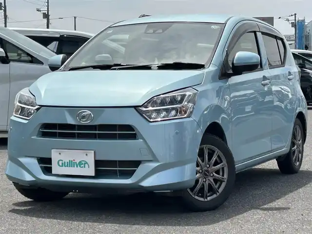 ダイハツ ミラ イース G SAⅢ 道央・札幌 2021(令3)年 5.5万km スカイブルーメタリック ４WD/社外オーディオ/AM/FM/CD/オートライト/オートマチックハイビーム/衝突被害軽減システム/ドアバイザー/電格ミラー/シートヒーター/AAC/ヘッドライトレベライザー/純正エンジンスターター/夏社外AW１４インチ積込