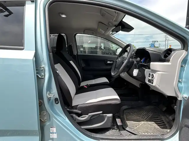 ダイハツ ミラ イース G SAⅢ 道央・札幌 2021(令3)年 5.5万km スカイブルーメタリック ４WD/社外オーディオ/AM/FM/CD/オートライト/オートマチックハイビーム/衝突被害軽減システム/ドアバイザー/電格ミラー/シートヒーター/AAC/ヘッドライトレベライザー/純正エンジンスターター/夏社外AW１４インチ積込