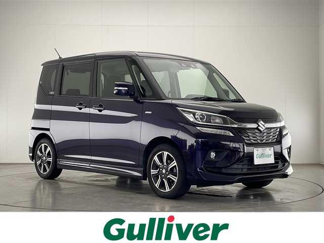 スズキ ソリオ バンディット HV MV 宮崎県 2019(平31)年 4.1万km ミッドナイトバイオレットメタリック 禁煙車/衝突被害軽減ブレーキ/社外ナビTV/（ストラーダ/CN-RE05WD/CD/DVD/Bluetooth/フルセグTV)/社外ETC/純正LEDオートライト/純正フォグ/純正セキュリティアラーム/純正15インチアルミ/純正エアロ/純正ルーフエンドスポイラー/純正フロアマット/アダプティブクルーズコントロール/レーンディパーチャーアラート/クリアランスソナー/パドルシフト/オートエアコン（ナノイー）/運転席シートヒーター/ウインカードアミラー/スマートキー/プッシュエンジンスタート/新車時保証書/取扱い説明書