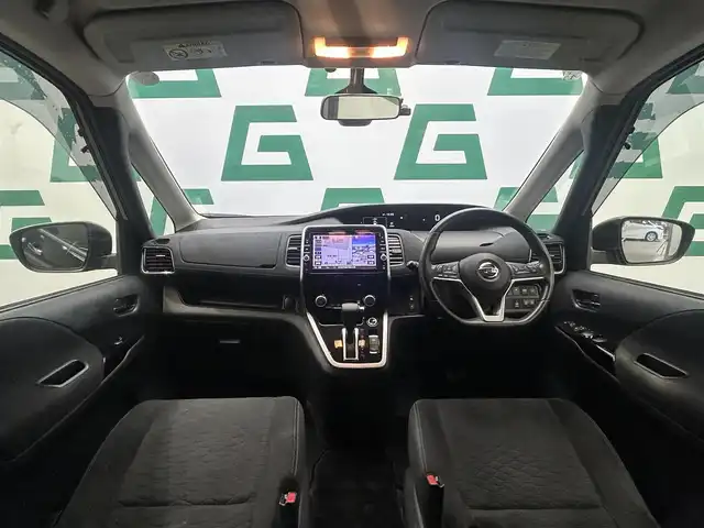 日産 セレナ ライダー プロパイロット E 鹿児島県 2017(平29)年 6.4万km ダイヤモンドブラック 禁煙車/純正ナビ/（BluetoothフルセグTV　DVD/CD）/バックカメラ/フリップダウンモニター/前後ドライブレコーダー/ETC/ブレーキホールド/プロパイロット/クルーズコントロール/社外16インチアルミホイール/フルエアロ/ハンズフリーオートスライドドア/両側パワースライドドア/LEDヘッドライト