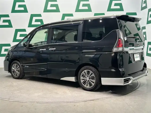 日産 セレナ ライダー プロパイロット E 鹿児島県 2017(平29)年 6.4万km ダイヤモンドブラック 禁煙車/純正ナビ/（BluetoothフルセグTV　DVD/CD）/バックカメラ/フリップダウンモニター/前後ドライブレコーダー/ETC/ブレーキホールド/プロパイロット/クルーズコントロール/社外16インチアルミホイール/フルエアロ/ハンズフリーオートスライドドア/両側パワースライドドア/LEDヘッドライト