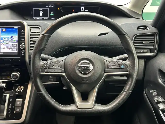 日産 セレナ ライダー プロパイロット E 鹿児島県 2017(平29)年 6.4万km ダイヤモンドブラック 禁煙車/純正ナビ/（BluetoothフルセグTV　DVD/CD）/バックカメラ/フリップダウンモニター/前後ドライブレコーダー/ETC/ブレーキホールド/プロパイロット/クルーズコントロール/社外16インチアルミホイール/フルエアロ/ハンズフリーオートスライドドア/両側パワースライドドア/LEDヘッドライト