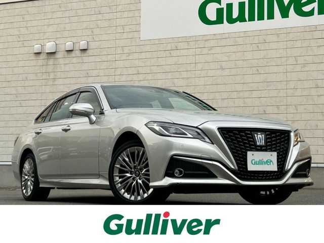 トヨタ クラウン ハイブリッド S Four エレガンススタイルⅡ 山形県 2020(令2)年 5.4万km プレシャスシルバー 純正メーカーナビ/バックカメラ/専用ツートンハーフレザーシート/ブラインドスポットモニター/ビルドインＥＴＣ/パワーシート＆シートヒーター/ステアリングヒーター/レーダークルーズコントロール/前後ドライブレコーダー/電動リアサンシェード/純正18インチアルミ