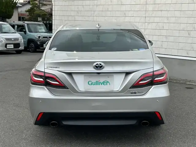 トヨタ クラウン ハイブリッド S Four エレガンススタイルⅡ 山形県 2020(令2)年 5.4万km プレシャスシルバー 純正メーカーナビ/バックカメラ/専用ツートンハーフレザーシート/ブラインドスポットモニター/ビルドインＥＴＣ/パワーシート＆シートヒーター/ステアリングヒーター/レーダークルーズコントロール/前後ドライブレコーダー/電動リアサンシェード/純正18インチアルミ