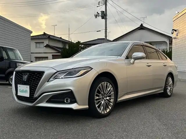 トヨタ クラウン ハイブリッド S Four エレガンススタイルⅡ 山形県 2020(令2)年 5.4万km プレシャスシルバー 純正メーカーナビ/バックカメラ/専用ツートンハーフレザーシート/ブラインドスポットモニター/ビルドインＥＴＣ/パワーシート＆シートヒーター/ステアリングヒーター/レーダークルーズコントロール/前後ドライブレコーダー/電動リアサンシェード/純正18インチアルミ