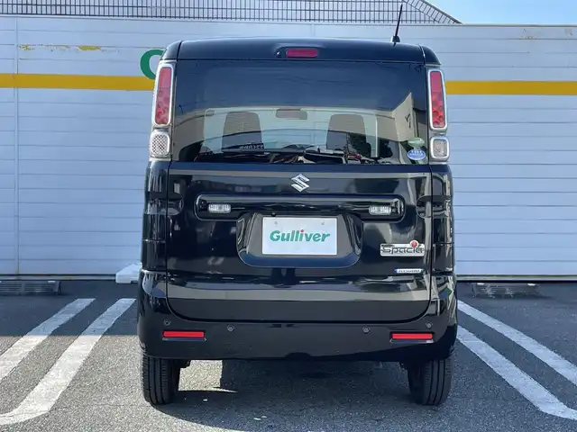 スズキ スペーシア HYBRID G 埼玉県 2018(平30)年 2.6万km ブルーイッシュブラックパール3 ・純正ディーラーOPナビ(CN-RZ743W)/・全周囲カメラ/・バックカメラ/・コーナーセンサー/・スペアキー有/・スタッドレスタイヤ積込