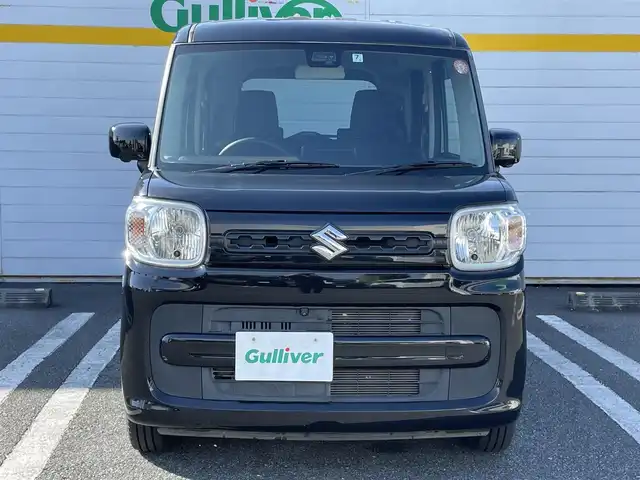 スズキ スペーシア HYBRID G 埼玉県 2018(平30)年 2.6万km ブルーイッシュブラックパール3 ・純正ディーラーOPナビ(CN-RZ743W)/・全周囲カメラ/・バックカメラ/・コーナーセンサー/・スペアキー有/・スタッドレスタイヤ積込