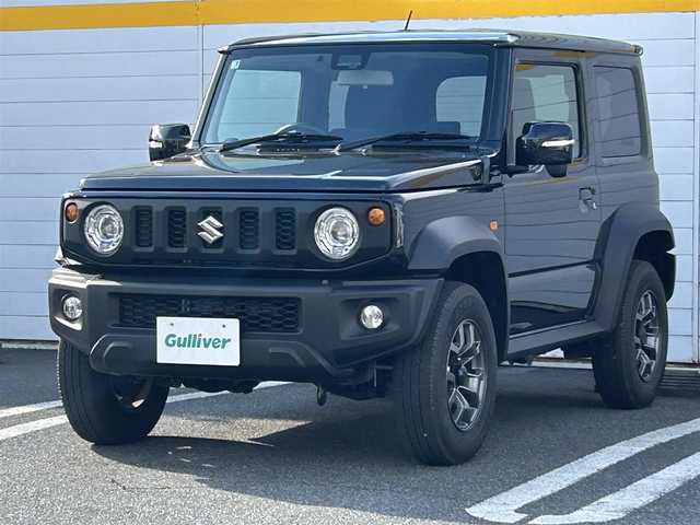 スズキ ジムニー シエラ JC 埼玉県 2025(令7)年 0.5万km ブルーイッシュブラックパール3 カーオーディオ(DEH-7100)/　(FM/Bluetooth/CD)/ビルトインETC/4WD/クルーズコントロール/衝突被害軽減ブレーキ/車線逸脱警報/後方コーナーセンサー/運転席・助手席シートヒーター/ヒーテッドドアミラー/ヘッドライトウォッシャー/背面タイヤ/オートLEDライト/純正15インチアルミホイール