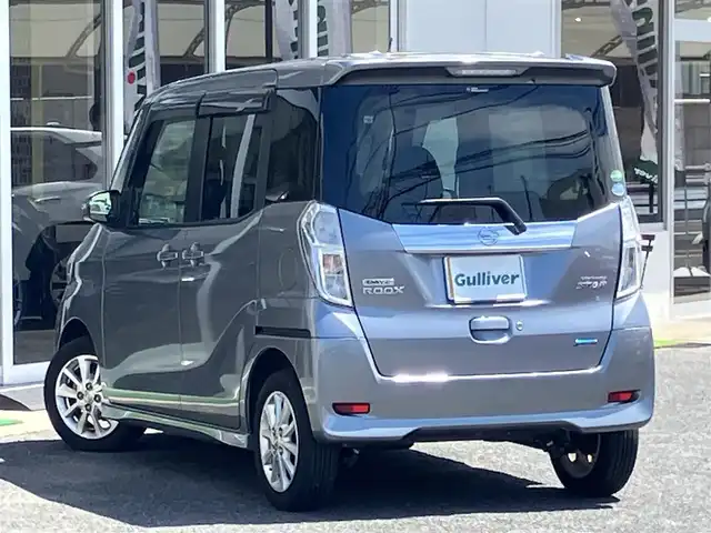 日産 デイズ ルークス ハイウェイスターX 山口県 2015(平27)年 2.4万km チタニウムグレーメタリック 純正メモリーナビ/　＆フルセグTV＆/アラウンドビューカメラ/純正フロアマット/純正ドアバイザー/純正HIDヘッドライト/純正フォグランプ/純正14インチアルミ/左後パワースライド/インテリジェントキー/アイドリングストップ/エマージェンシーブレーキ