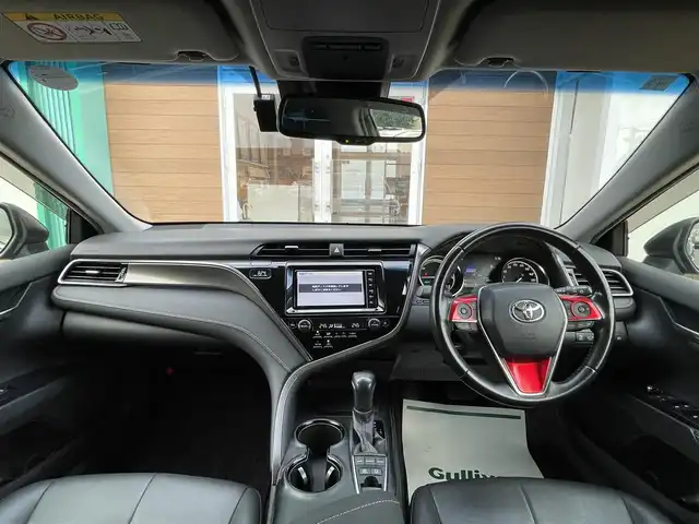 トヨタ カムリ WS 宮崎県 2018(平30)年 5.1万km ダークブルーマイカM 純正ナビ／フルセグＴＶ／バックカメラ／ＥＴＣ／車高調／社外アルミ／ブリッツ４本出しマフラー／クリアランスソナー／ＥＴＣ／レーダークルーズ／パワーシート／オートマチックハイビーム