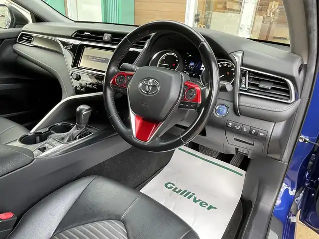 トヨタ カムリ WS 宮崎県 2018(平30)年 5.1万km ダークブルーマイカM 純正ナビ／フルセグＴＶ／バックカメラ／ＥＴＣ／車高調／社外アルミ／ブリッツ４本出しマフラー／クリアランスソナー／ＥＴＣ／レーダークルーズ／パワーシート／オートマチックハイビーム