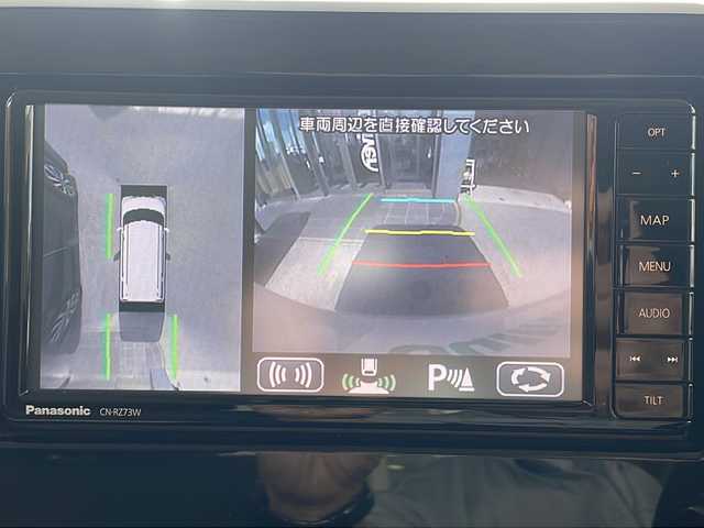 スズキ スペーシア カスタム HYBRID XS 沖縄県 2018(平30)年 3.9万km ピュアホワイトパール/ブラック2トーン 純正オプションナビ/フルセグTV/オーディオ（Bluetooth、CD、DVD、USB）/全方位カメラ・バックカメラ/両側パワースライドドア/ETC/ドライブレコーダー/シートヒーター/リアパーキングセンサー/LEDヘッドライト/オートライト/フォグライト/レーンキープアシスト/リアサーキュレーター/リアロールサンシェード/ステアリングスイッチ/ウィンカードアミラー/スマートキー/アイドリングストップ/USB入力端子