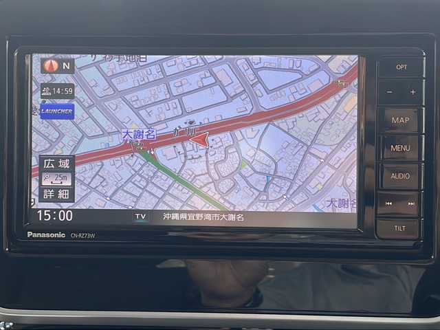 スズキ スペーシア カスタム HYBRID XS 沖縄県 2018(平30)年 3.9万km ピュアホワイトパール/ブラック2トーン 純正オプションナビ/フルセグTV/オーディオ（Bluetooth、CD、DVD、USB）/全方位カメラ・バックカメラ/両側パワースライドドア/ETC/ドライブレコーダー/シートヒーター/リアパーキングセンサー/LEDヘッドライト/オートライト/フォグライト/レーンキープアシスト/リアサーキュレーター/リアロールサンシェード/ステアリングスイッチ/ウィンカードアミラー/スマートキー/アイドリングストップ/USB入力端子