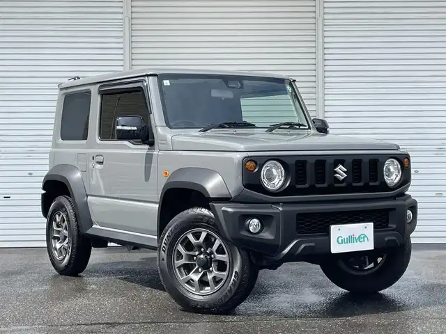 スズキ ジムニー シエラ JC 福島県 2023(令5)年 4.5万km ミディアムグレー ワンオーナー/パートタイム4WD/デュアルセンサーブレーキサポート/ダウンヒルアシストコントロール/クルーズコントロール/アイドリングストップ/シートヒーター/純正ドアバイザー/純正フロアマット/プッシュスタート/オートライト/LEDヘッドライト/フォグライト