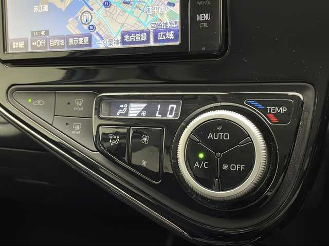 トヨタ アクア G 宮崎県 2017(平29)年 6.1万km クリアエメラルドパールクリスタルシャイン Toyota Safety Sense/〇プリクラシュセーフティ/〇レーンディパーチャーアラート/〇オートマチックハイビーム/〇先行車発進告知/純正7インチSDナビ/フルセグTV/CD/DVD/Bluetooth/バックカメラ/クルーズコントロール/LEDヘッドライト/ビルトインETC/ステアリングヒーター