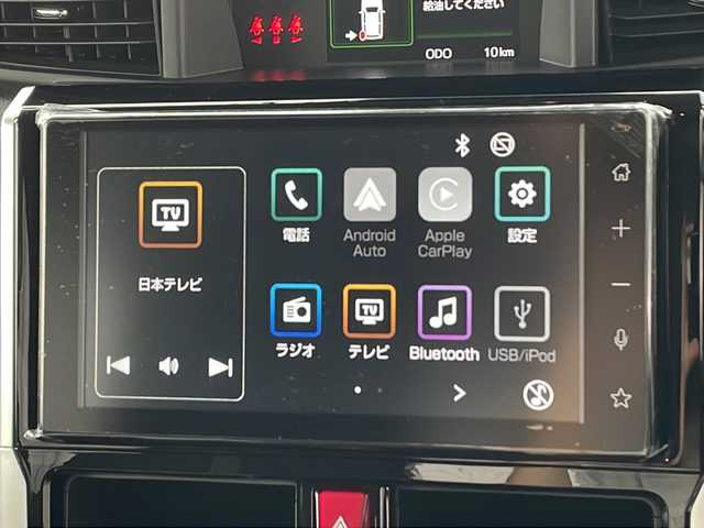 トヨタ ルーミー カスタムG－T 千葉県 2025(令7)年 0.1千km ブラックマイカメタリック ワンオーナー　純正９インチディスプレイオーディオ　バックカメラ　アップルカープレイ　ＥＴＣ　両側パワースライドドア　レーダークルーズコントロール　前後センサー LEDライト オートライト スマートキー